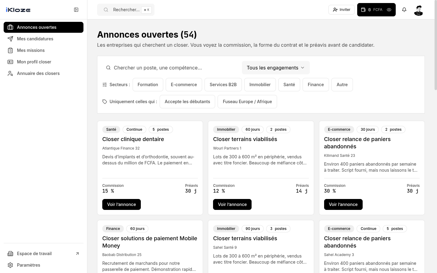Annuaire des annonces